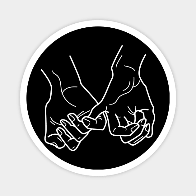 Hands Togetherness - inseparable friendship Magnet by Rayraypictures